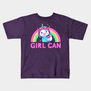 Girls Can Kids T-Shirt